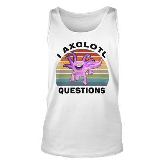 I Axlotl Questions Cute Axlotl V3 Unisex Tank Top | Favorety AU