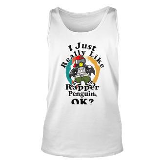 I Really Like Rapper Penguin Ok Unisex Tank Top | Favorety UK