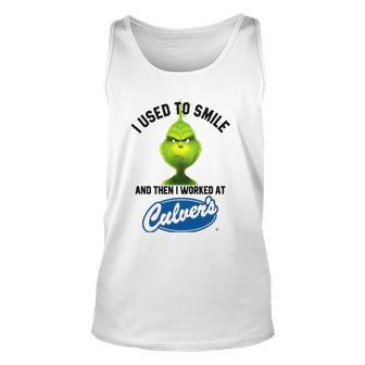 I Used To Smile And Then I Worked At Culvers Unisex Tank Top | Mazezy