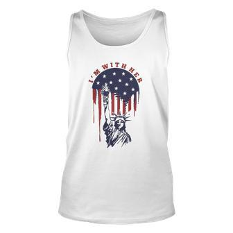 Im With Her Statue Of Liberty 4Th Of July Gift Unisex Tank Top | Mazezy