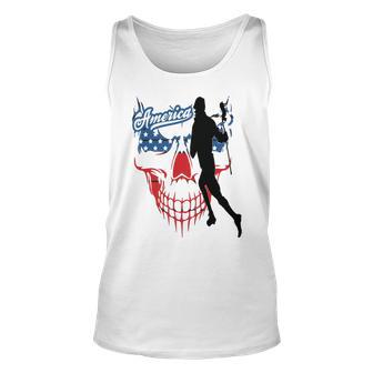 Lacrosse Usa Flag Unisex Tank Top | Favorety UK