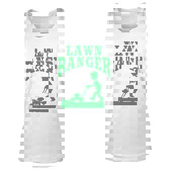 Lawn Ranger Funny Landscaping Gardener Unisex Tank Top | Mazezy