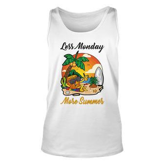 Less Monday More Summer Funny Pineapple Gift Pineapple Lover Unisex Tank Top | Favorety DE