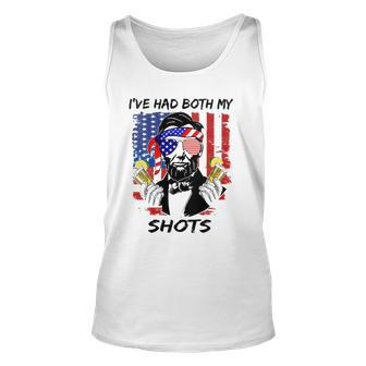 Womens Lincoln 4Th Of July Ive Had Both My Shots Men Women V-Neck Tank Top | Mazezy DE