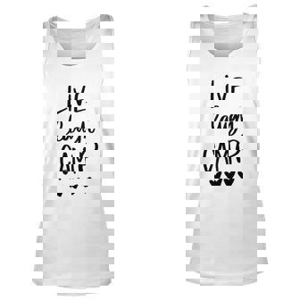 Live Laugh Camp White Heart New 2022 Gift Unisex Tank Top - Thegiftio UK