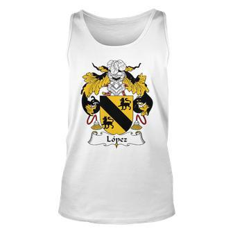 Lopez Coat Of Armsfamily Crest Classic T Shirt Unisex Tank Top - Seseable