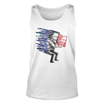 Loss Of Self Funny Two-Faced Person Unisex Tank Top | Mazezy
