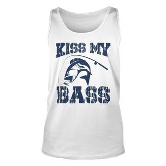 Love Fishing Kiss My Bass Unisex Tank Top | Favorety UK