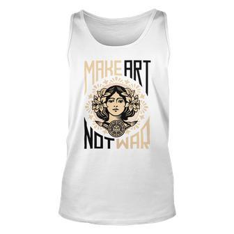 Make Art Not War Symbol Unisex Tank Top | Favorety CA