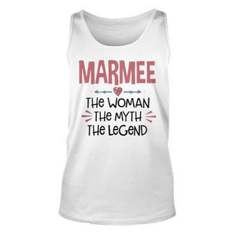 Marmee Grandma Gift Marmee The Woman The Myth The Legend Unisex Tank Top - Seseable