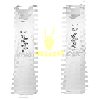 Megadad Rock Heavymetal Guitar Dad Unisex Tank Top | Mazezy