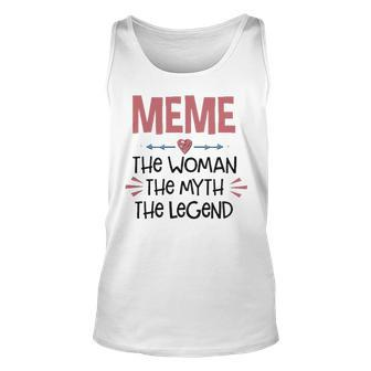 Meme Grandma Gift Meme The Woman The Myth The Legend Unisex Tank Top - Seseable