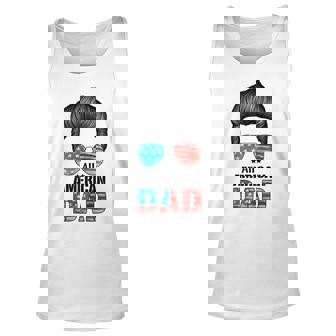 Mens All American Dad 4Th Of July Fathers Day Beard Mens Unisex Tank Top - Seseable