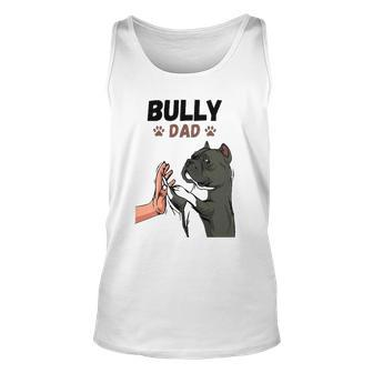 Mens American Bully Dad Dog Owner Funny Men Unisex Tank Top | Mazezy