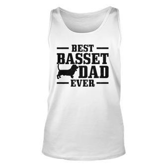 Mens Basset Dad Funny Dog Dad Basset Hound Unisex Tank Top | Mazezy