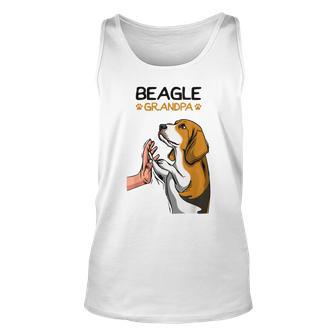 Mens Beagle Grandpa Dog Dad Unisex Tank Top - Thegiftio UK