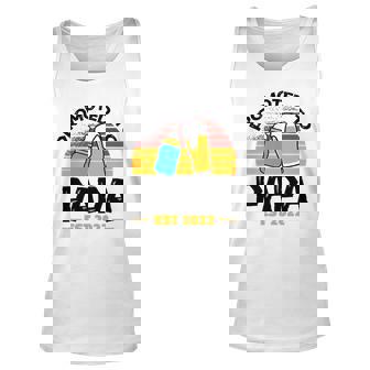 Mens First Time Grandpa Promoted To Papa 2022 Ver2 Unisex Tank Top | Mazezy