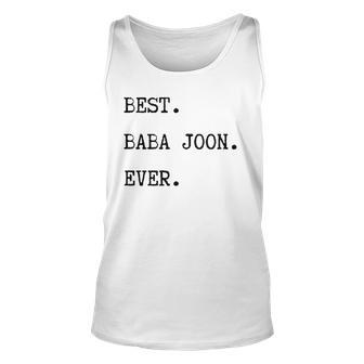 Mens Persian Fathers Day Best Baba Joon Ever Unisex Tank Top | Mazezy
