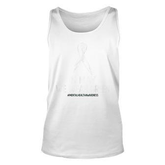Mental Health Awareness Month In May We Wear Green Unisex Tank Top | Mazezy AU