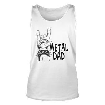 Metal Dad Classic Fathers Day Unisex Tank Top | Mazezy