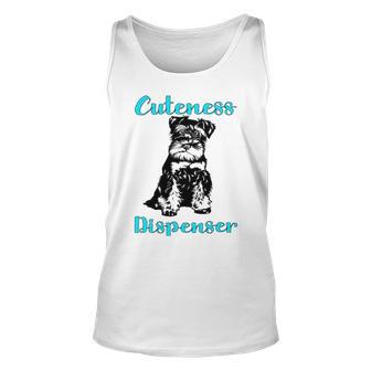 Miniature Schnauzer At Home Cuteness Dispenser Multi Tasking Dog Unisex Tank Top | Favorety DE