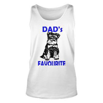 Miniature Schnauzer At Home Dads Favourite Multi Tasking Dog Unisex Tank Top | Favorety UK