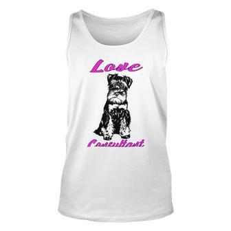 Miniature Schnauzer At Home Love Consultant Multi Tasking Dog Unisex Tank Top | Favorety DE