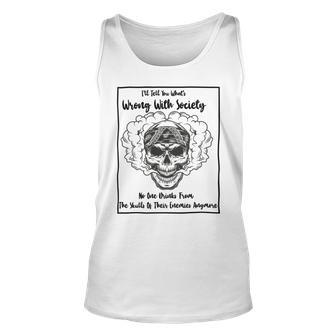 Official Wrong Society Drink From The Skull Of Your Enemies Unisex Tank Top | Favorety