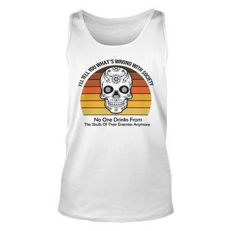 Official Wrong Society Drink From The Skull Of Your Enemies V2 Unisex Tank Top | Favorety DE