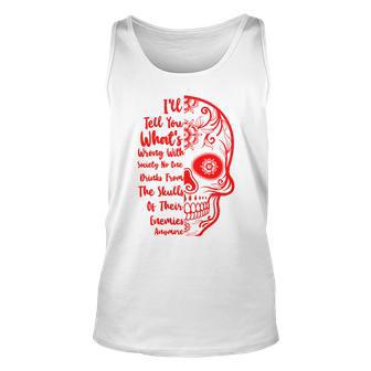 Official Wrong Society Drink From The Skull Of Your Enemies V3 Unisex Tank Top | Favorety CA