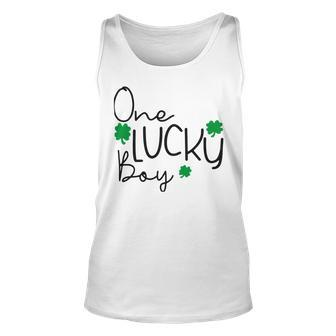 One Lucky Boy Funny St Patrick Day Unisex Tank Top | Favorety UK