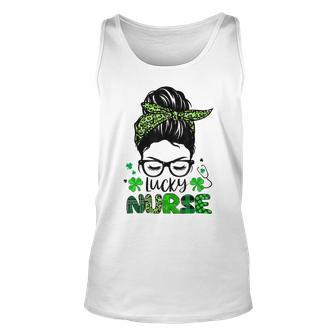 One Lucky Nurse St Patricks Day For Women Funny Nurse Unisex Tank Top | Favorety UK
