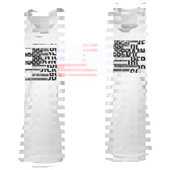One Nation Under God - Usa Patriotic American Christian Flag Unisex Tank Top - Thegiftio UK