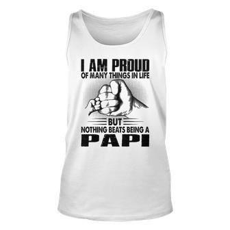 Papi Grandpa Gift Nothing Beats Being A Papi Unisex Tank Top - Seseable