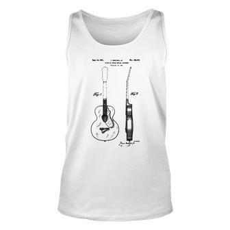 Patent Drawing Old Acoustic Guitar Unisex Tank Top | Favorety CA