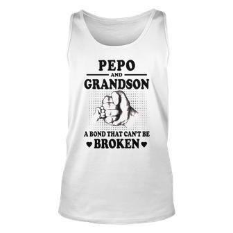 Pepo Grandpa Gift Pepo And Grandson A Bond That Cant Be Broken Unisex Tank Top - Seseable