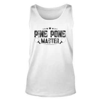 Ping Pong Master Pingpong Table Tennis Player Unisex Tank Top | Mazezy