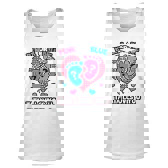Pink Or Blue Tata Loves You Gender Reveal Announcement Unisex Tank Top | Mazezy