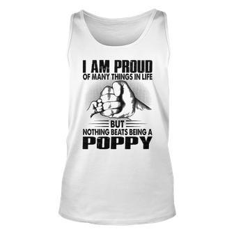 Poppy Grandpa Gift Nothing Beats Being A Poppy Unisex Tank Top - Seseable