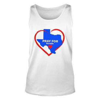 Pray For Uvalde Texas Map Heart Protect Our Children Rip For Uvalde Tank Top | Mazezy
