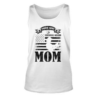 Proud Army National Guard Mom Us Flag Military Mothers Day Unisex Tank Top | Mazezy