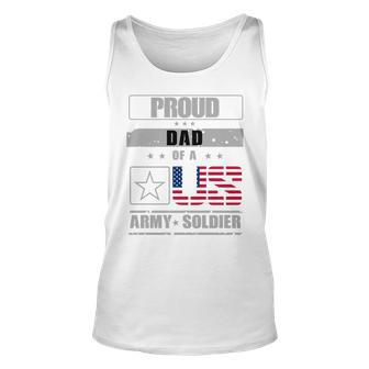Proud Us Army Soldier Dad 4Th Of July Unisex Tank Top - Seseable