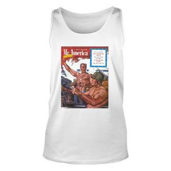 Pulp Librarian A Mans Magazine Mr America Hang On To Your Teeth Tank Top | Mazezy AU