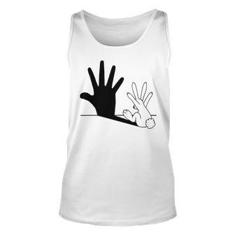 Rabbit Hand Shadow Unisex Tank Top | Favorety CA