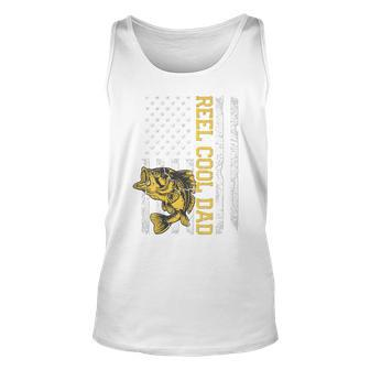 Reel Cool Dad Fishing Fathers Day Gift 4Th Of July Unisex Tank Top - Seseable
