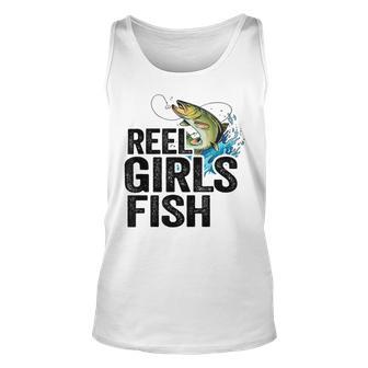 Reel Girl Fish Unisex Tank Top | Favorety AU