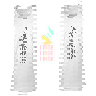 Womens I Rise Black Woman Cute Girl Strong African American Tank Top | Mazezy