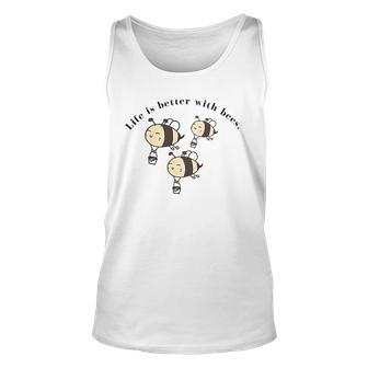 Save The Bees Life Is Better With Bees Climate Change Unisex Tank Top | Mazezy