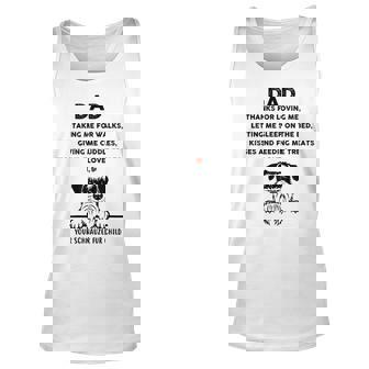 Schnauzer Dog Dad Fur Child Thanks For Loving Fathers Day Unisex Tank Top - Thegiftio