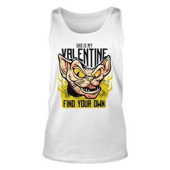 She Is My Valentine Cat Unisex Tank Top | Favorety DE